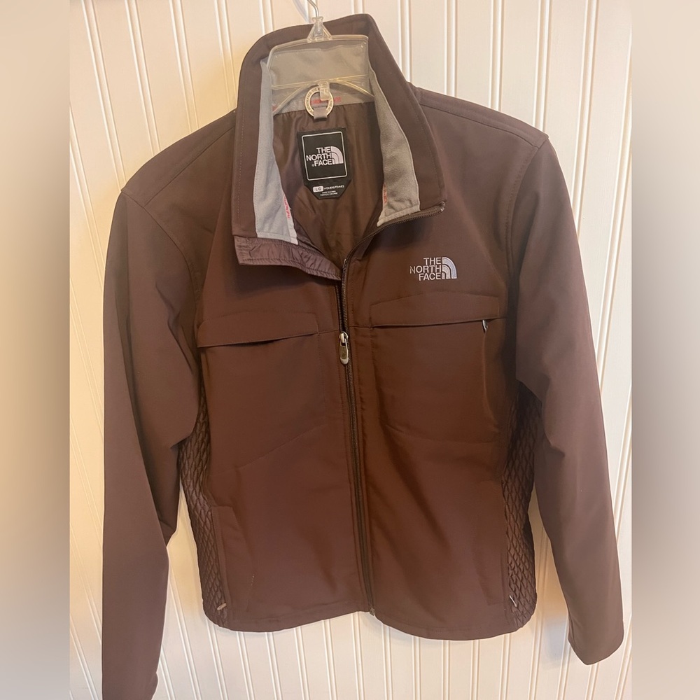 The North Face Ski Jacket Wns. Brown Lg Great for Spring skiing!